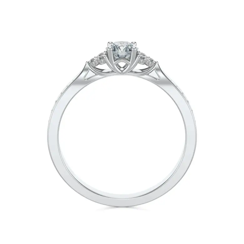 Pierścionek białe złoto z diamentami AJPZ_084